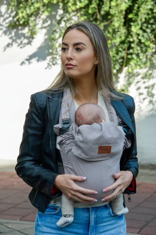 Dětské nosítko Nosítko ByKay Click Deluxe Lněné Taupe