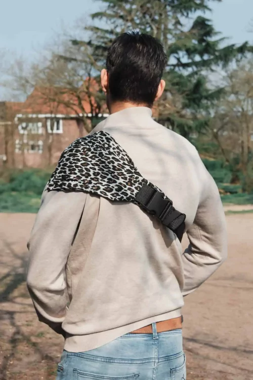 Dětské nosítko ByKay boční nosítko - Brown Leopard