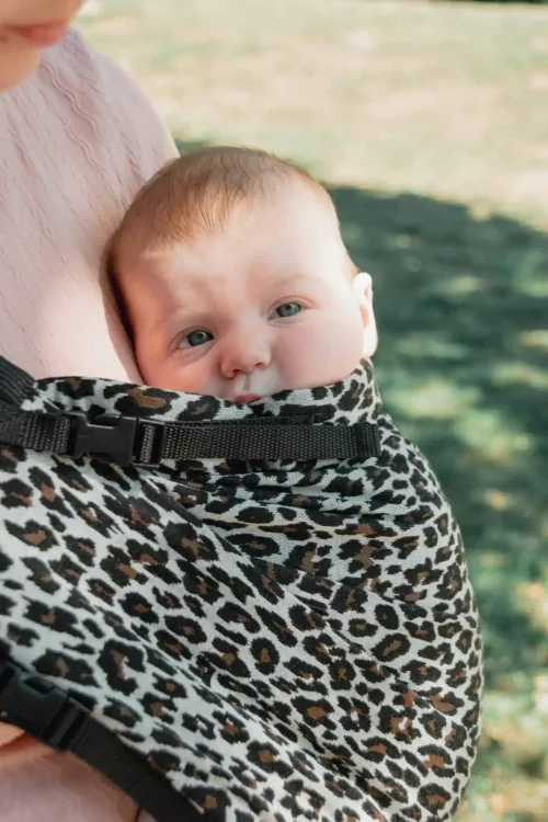 Dětské nosítko ByKay boční nosítko - Brown Leopard